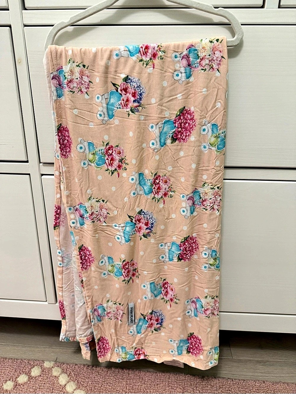 Posh Peanut Roller Skate Print Swaddle